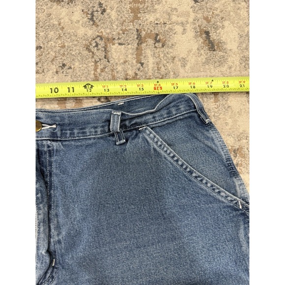 Lot Of 2 Carhartt Carpenter Jean Shorts Utility Workwear B28 - Men's 38 - Picture 5 of 13